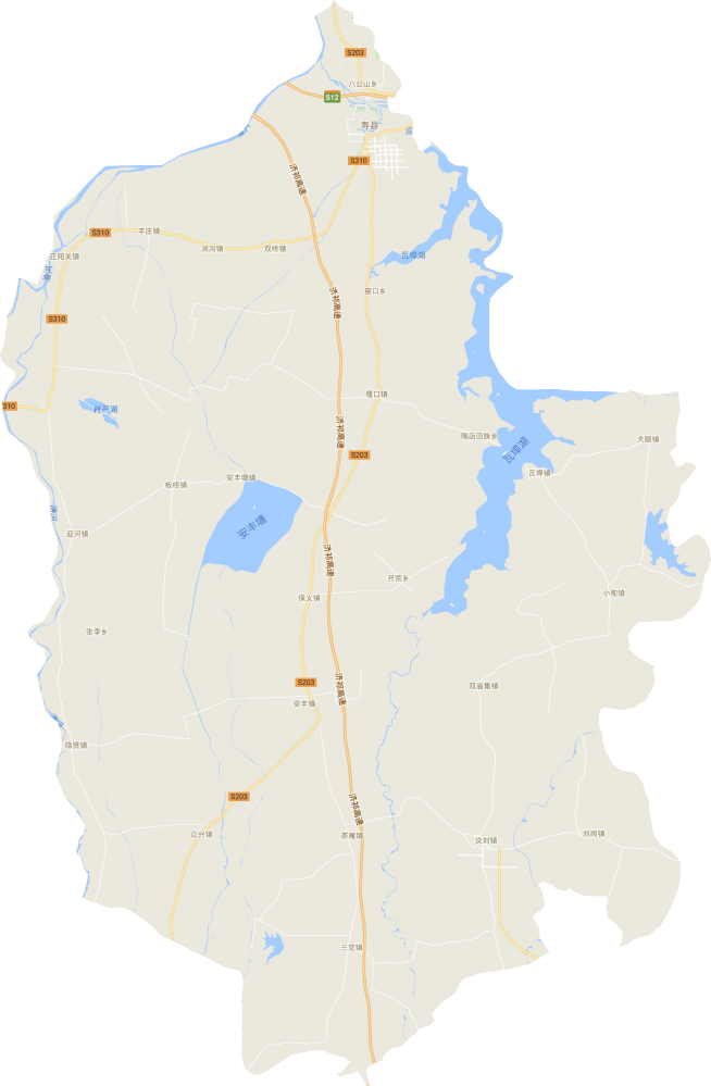 寿县电子地图高清版大图