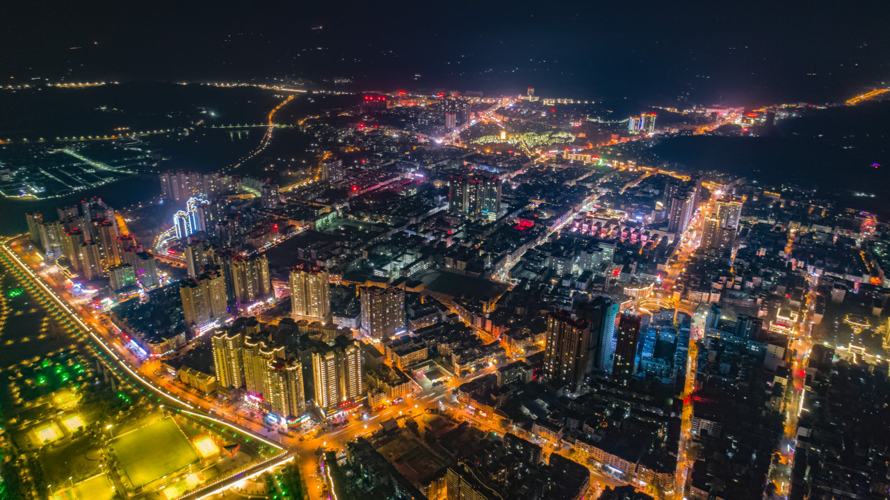 三台县城夜景 三台县城夜景