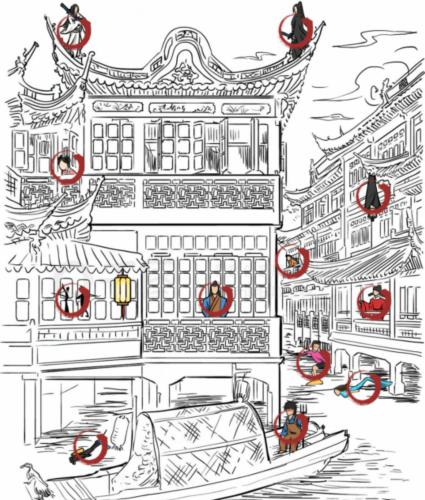 《汉字找茬王》古楼找人通关攻略