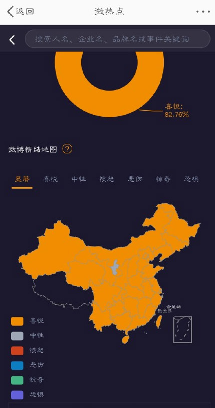 《微博》怎么查看情绪地图