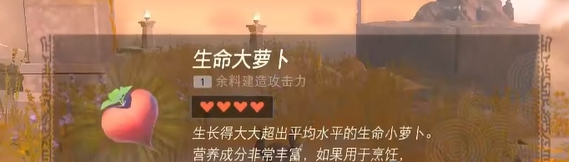 《塞尔达传说王国之泪》生命食材怎么获取