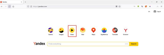 《Yandex》怎么搜视频