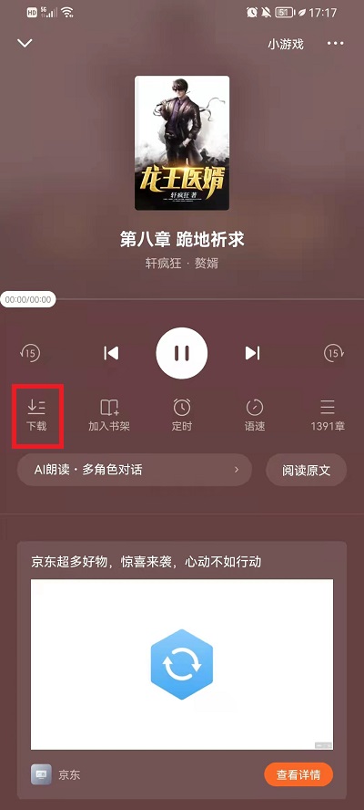 《番茄小说》怎么下载小说语音包
