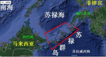 苏禄群岛卫星示意图