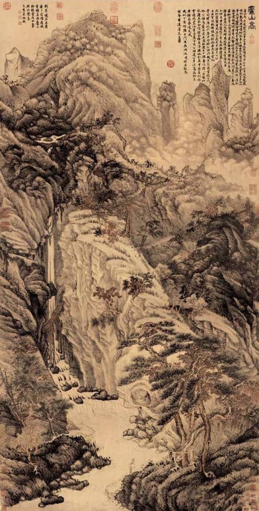 沈周·《庐山高图》 沈周·《庐山高图》