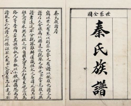 秦氏族谱 秦氏族谱