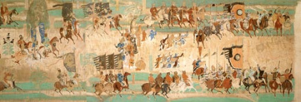 唐朝河西节度使张议潮统军出行图 唐朝河西节度使张议潮统军出行图