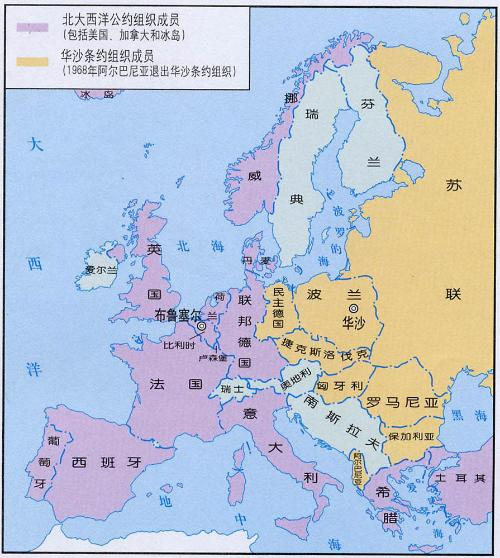 西德在欧洲的地理位置