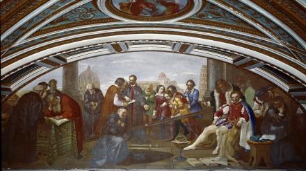 伽利略研究物体在斜面上的运动
伽利略研究物体在斜面上的运动