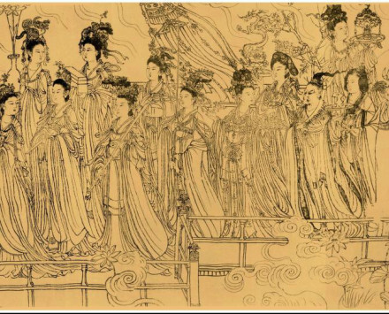 吴道子《八十七神仙卷》(局部) 吴道子《八十七神仙卷》(局部)