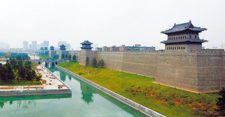 大同新复建的城墙 大同新复建的城墙