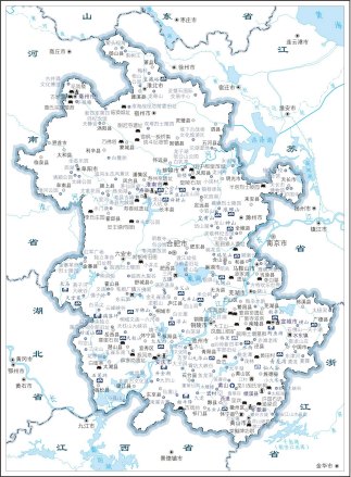 安徽地图（旅游版）