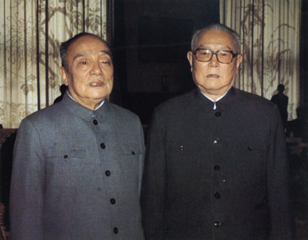 杨尚昆和李先念 杨尚昆和李先念