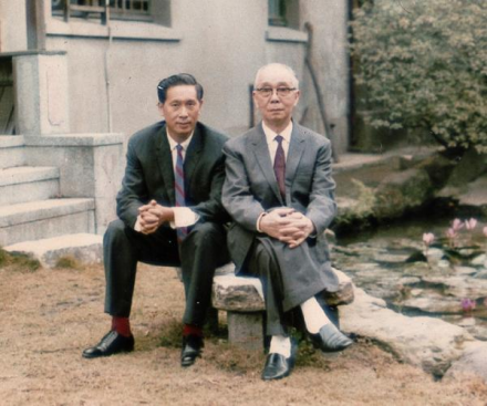 萧孟能与父亲萧同兹 萧孟能与父亲萧同兹