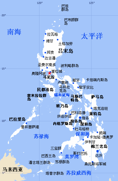 菲律宾地图 菲律宾地图