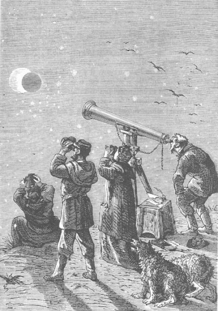 小说路原版插图:观测日食
小说路原版插图:观测日食