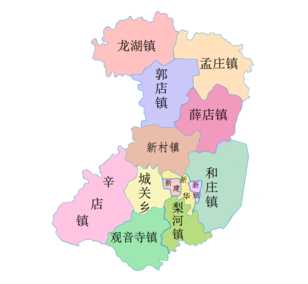 新郑市区划图 新郑市区划图