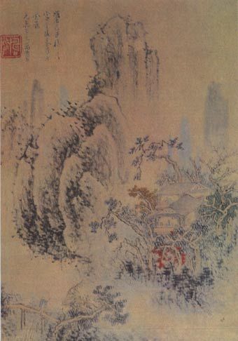 万寿祺《山水图》 万寿祺《山水图》