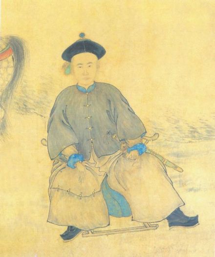 清人绘青年李鸿章坐姿像
清人绘青年李鸿章坐姿像