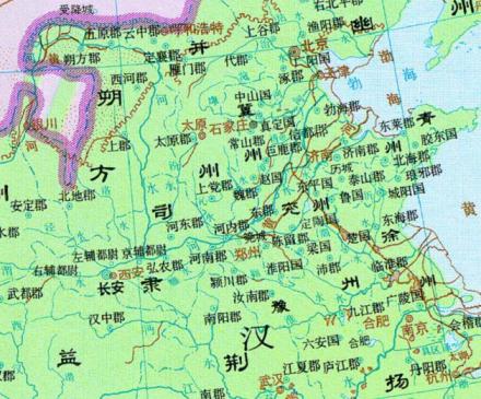 西汉时期中原地图 西汉时期中原地图