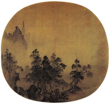 南宋 夏圭《烟岫林居图》 南宋 夏圭《烟岫林居图》