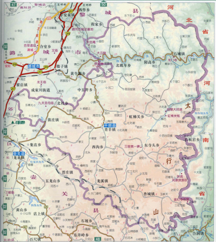 平顺县地形图
平顺县地形图