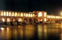 伊朗伊斯法罕郝珠大桥夜景 伊朗伊斯法罕郝珠大桥夜景