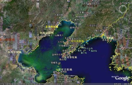 登州在明末辽海形势图中的位置 登州在明末辽海形势图中的位置