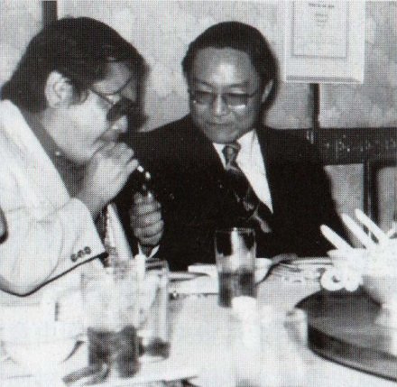 1975年,胡金铨与金庸 1975年,胡金铨与金庸