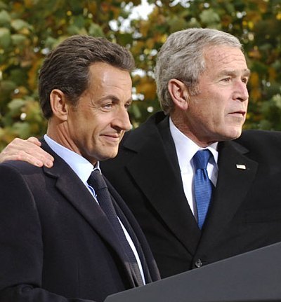 萨科齐与布什 萨科齐与布什