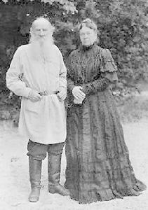 托尔斯泰和妻子 托尔斯泰和妻子