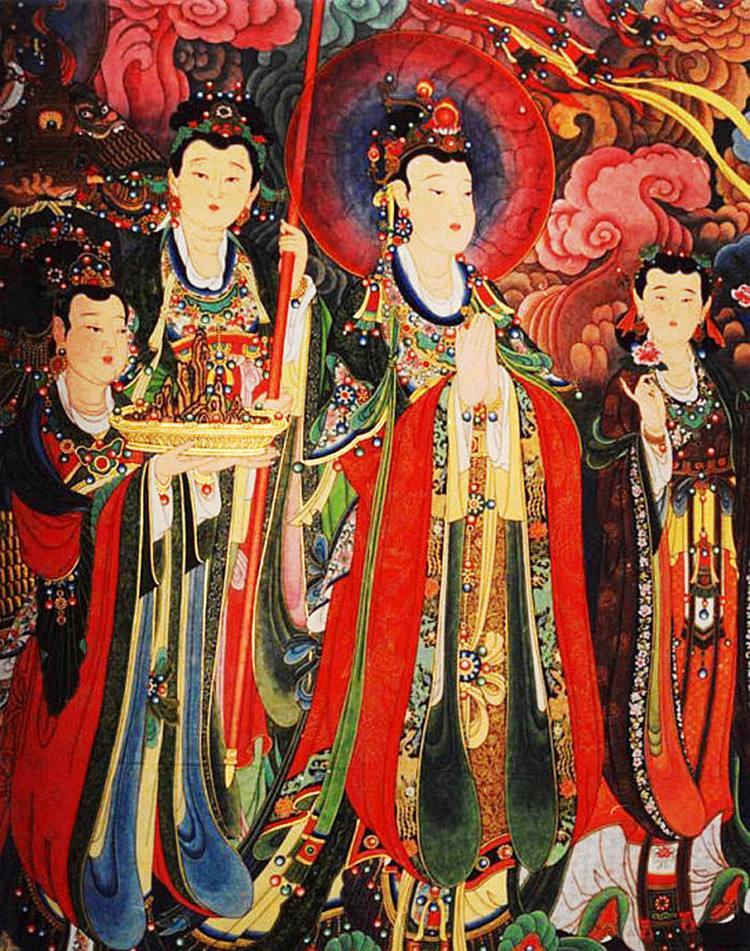 壁画中的帝释天