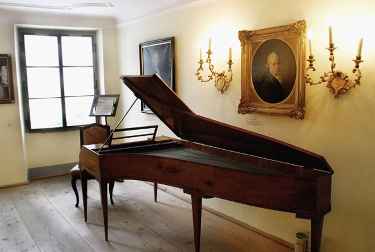 莫扎特在萨尔茨堡家中的钢琴