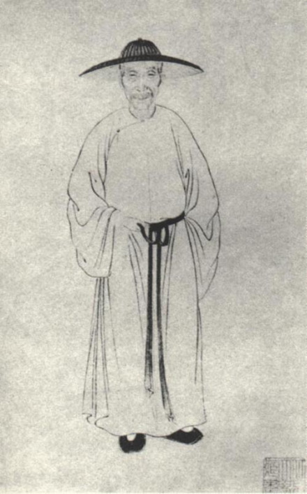 钱谦益像
钱谦益像