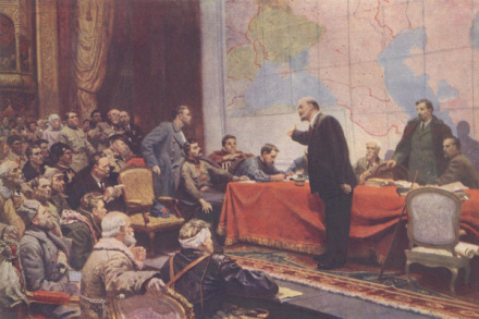 Л·什马季科《在俄罗斯国家电气化委员会计划的示意图前》
Л·什马季科《在俄罗斯国家电气化委员会计划的示意图前》