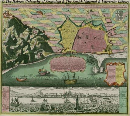 巴塞罗那的古代地图
巴塞罗那的古代地图