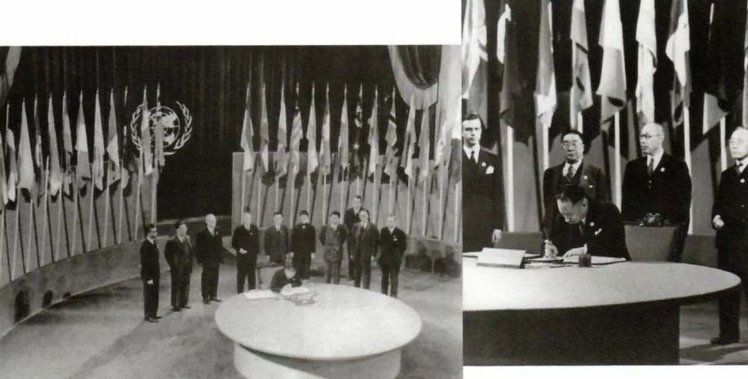顾维钧代表中国在《联合国宪章》上第一个签字