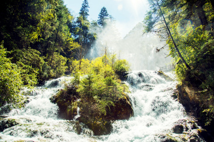 熊猫海瀑布 熊猫海瀑布
