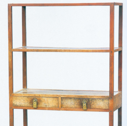 黄花梨木三层架格