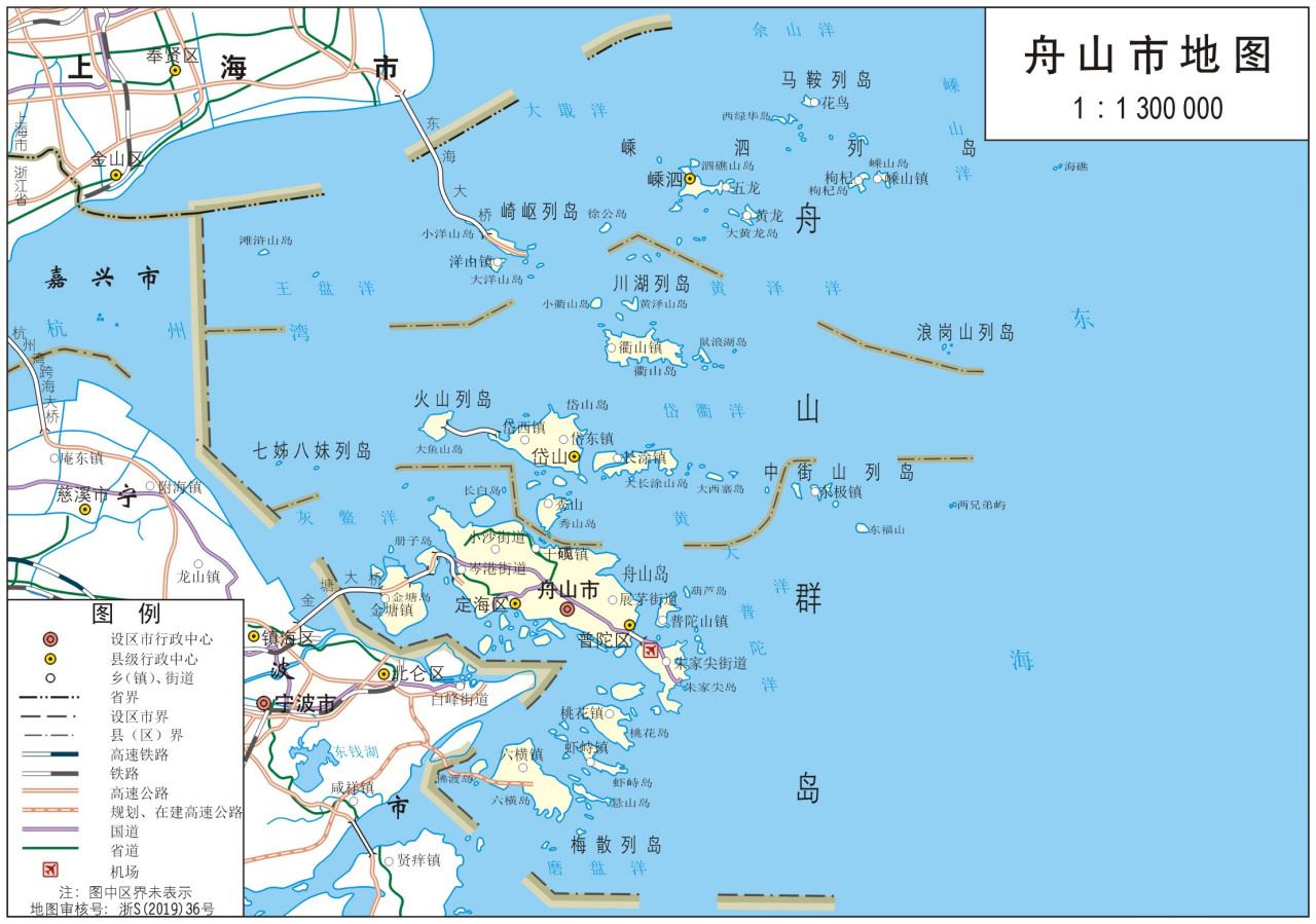  舟山市地图