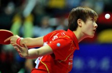 丁宁比赛训练图 丁宁比赛训练图