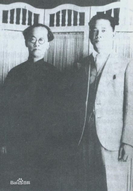胡汉民与汪精卫合影 胡汉民与汪精卫合影