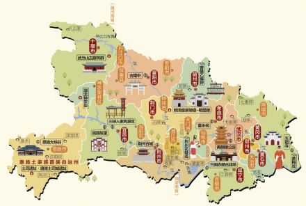 湖北人文地图 湖北人文地图