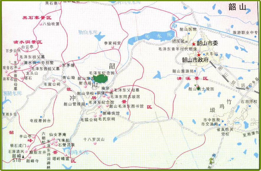 韶山市地图 韶山市地图