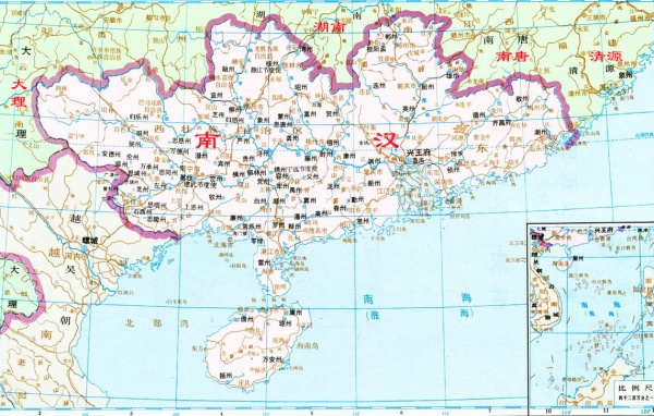 南汉疆域图