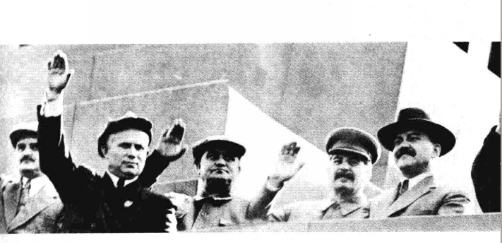 1937年五一劳动节（左二为赫鲁晓夫）