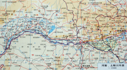 河套平原交通地图 河套平原交通地图