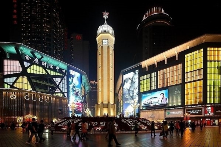 解放碑夜景 解放碑夜景