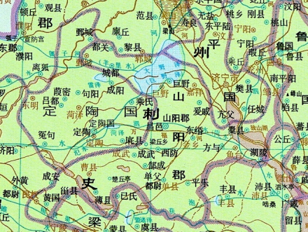 山阳郡二十三县国图 山阳郡二十三县国图
