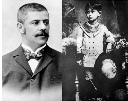 卡夫卡父亲(左)与他本人(右) 卡夫卡父亲(左)与他本人(右)